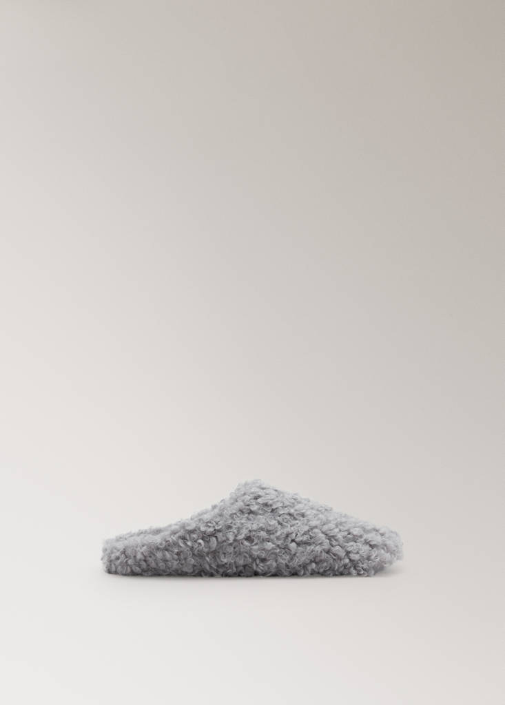 Sheepskin slippers — Blue
