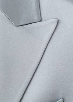 Topstitched blazer with lapels — Silver 6
