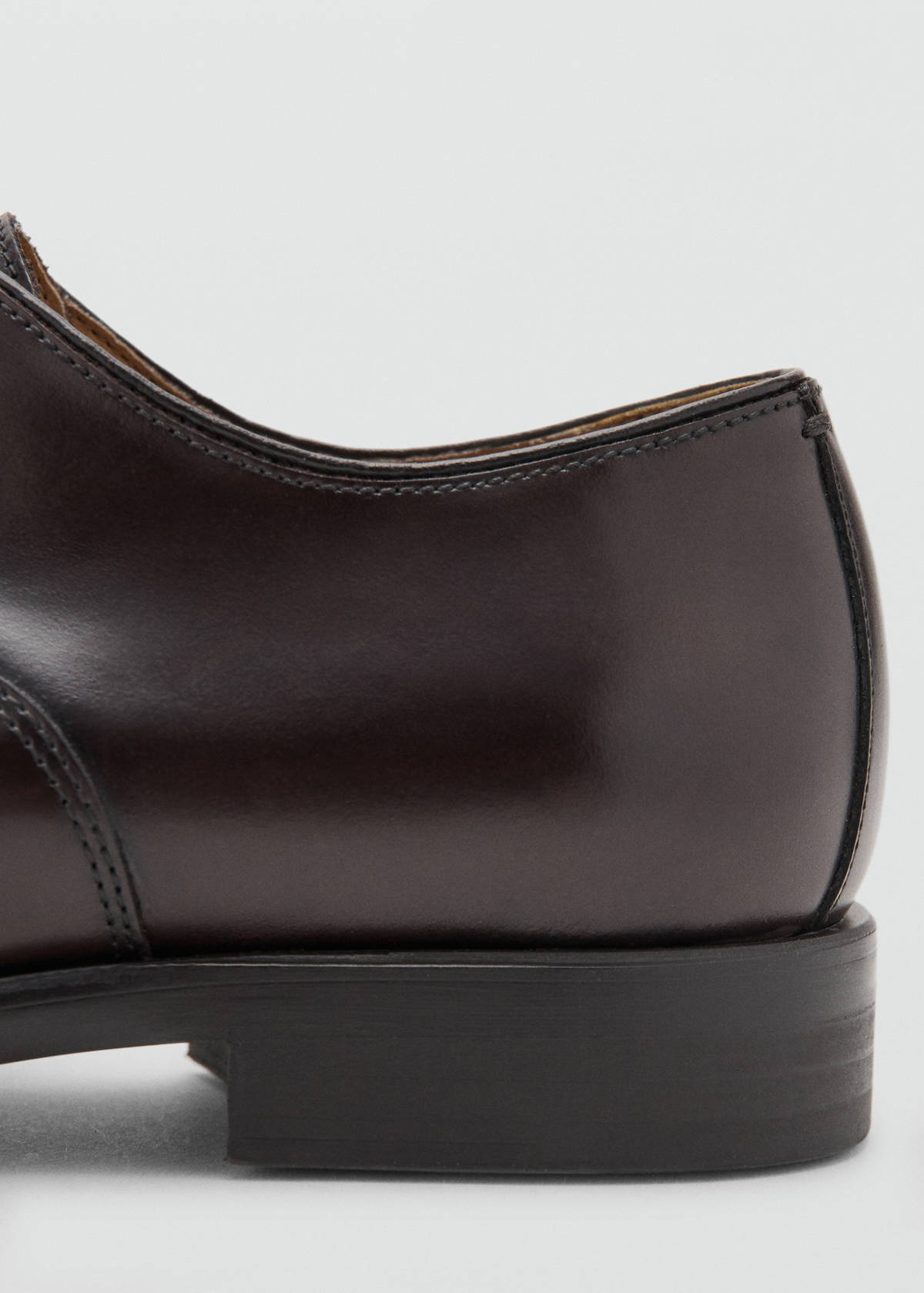 Leather suit shoes — Brown
