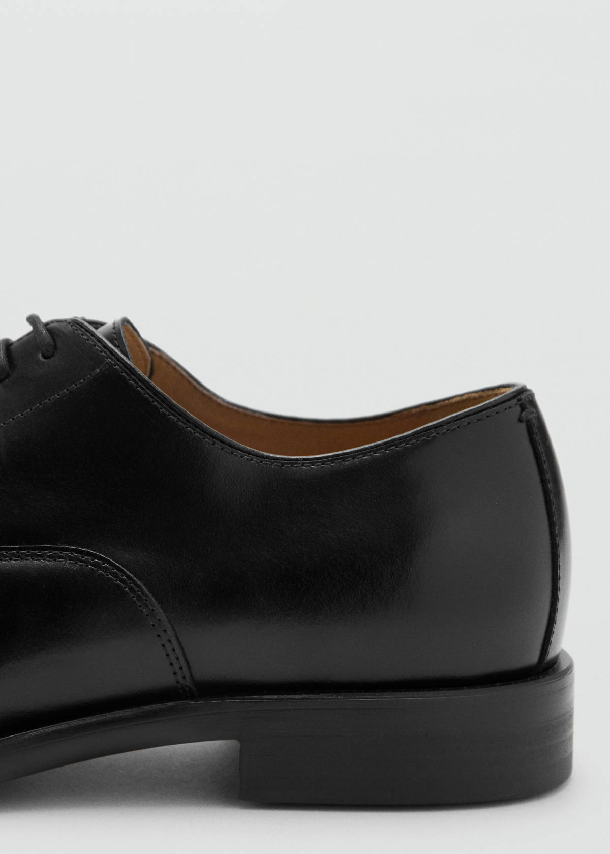 Leather suit shoes — Black