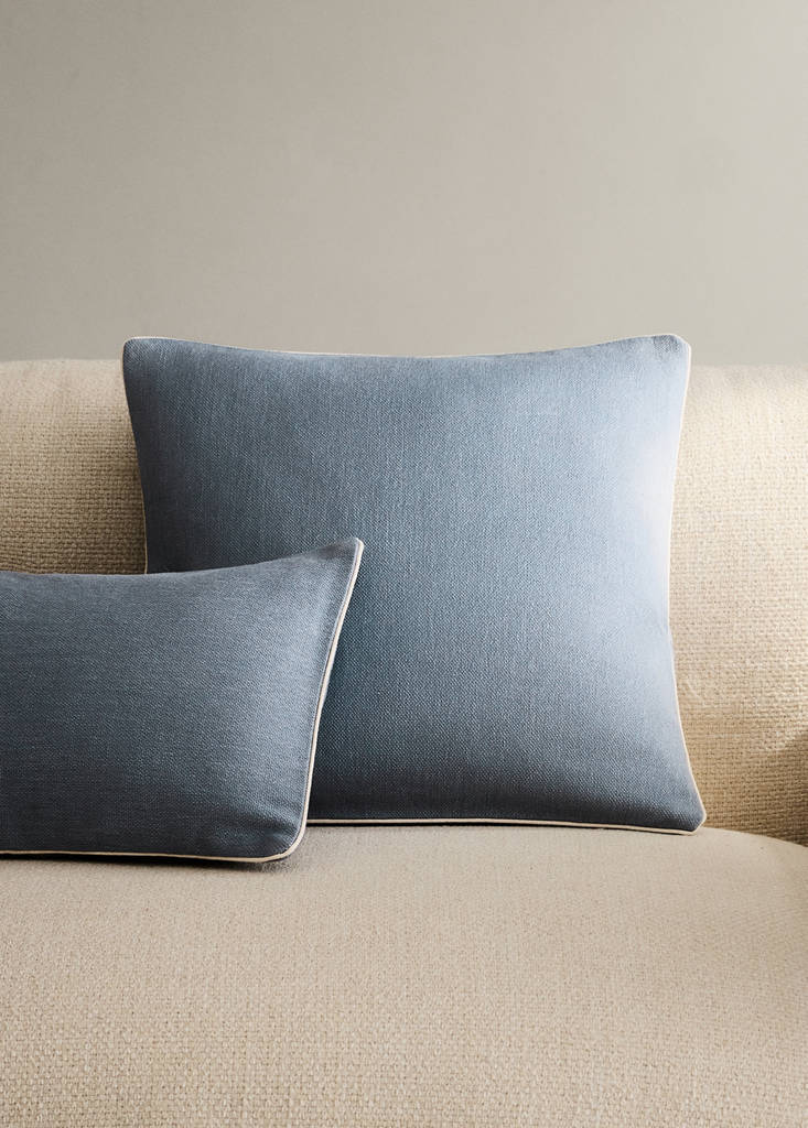 45x45 cm cotton cushion cover with textured finish