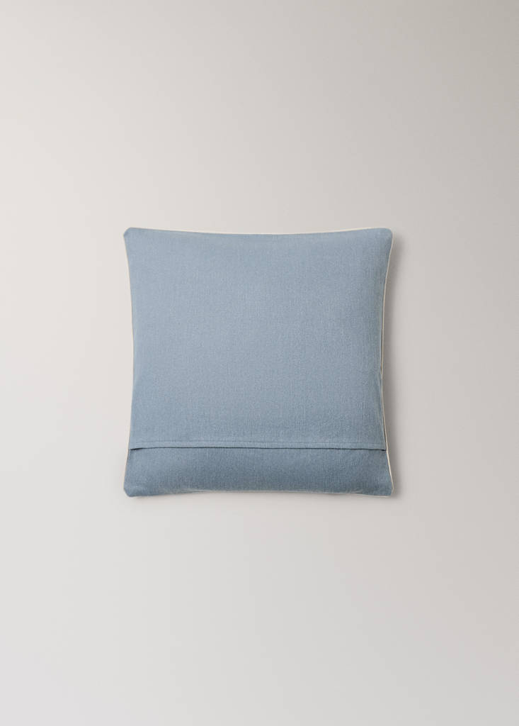 45x45 cm cotton cushion cover with textured finish - thumbnail 6