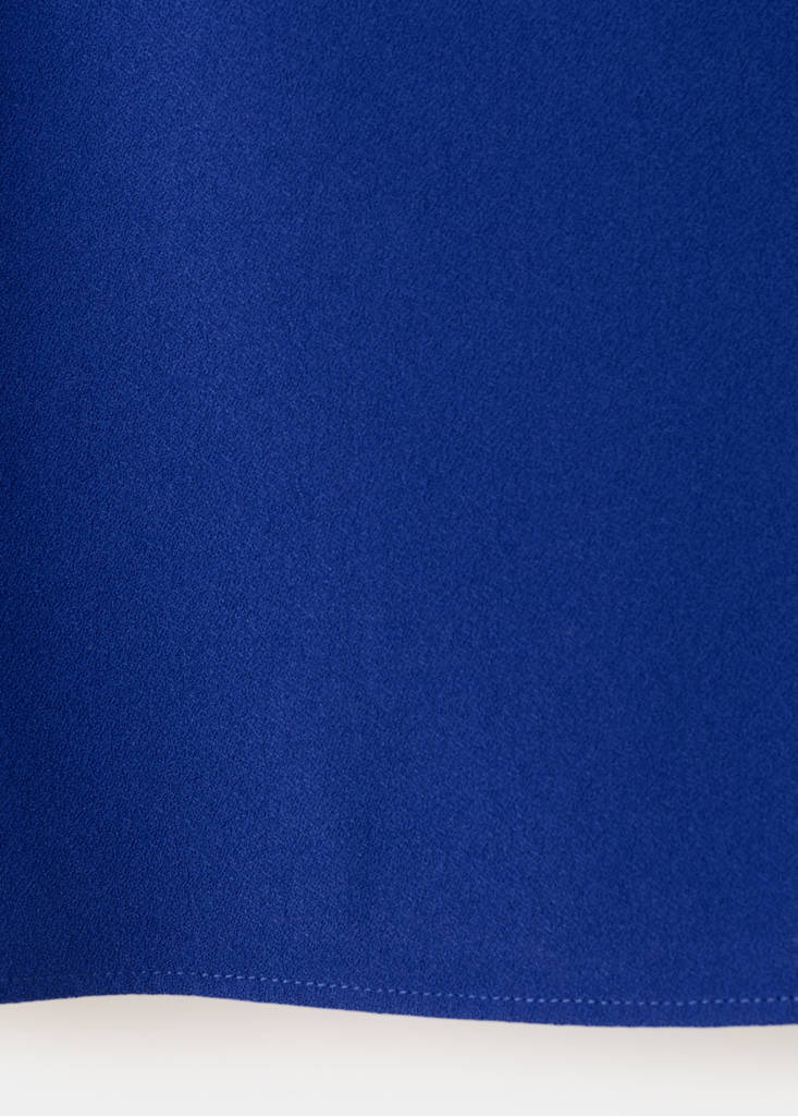 Round neck crop top — Blue