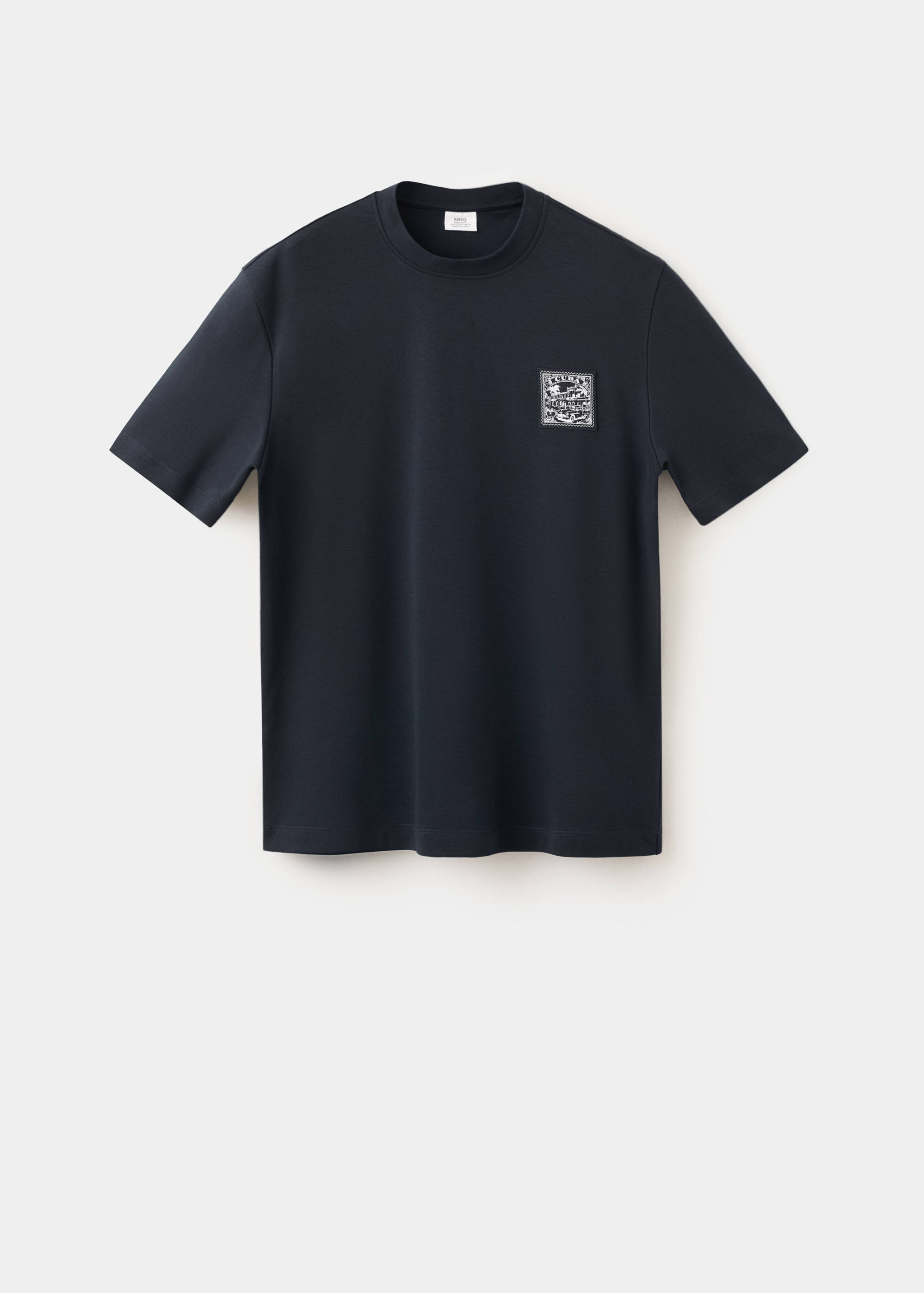 100% cotton t-shirt with drawing - Article without model
