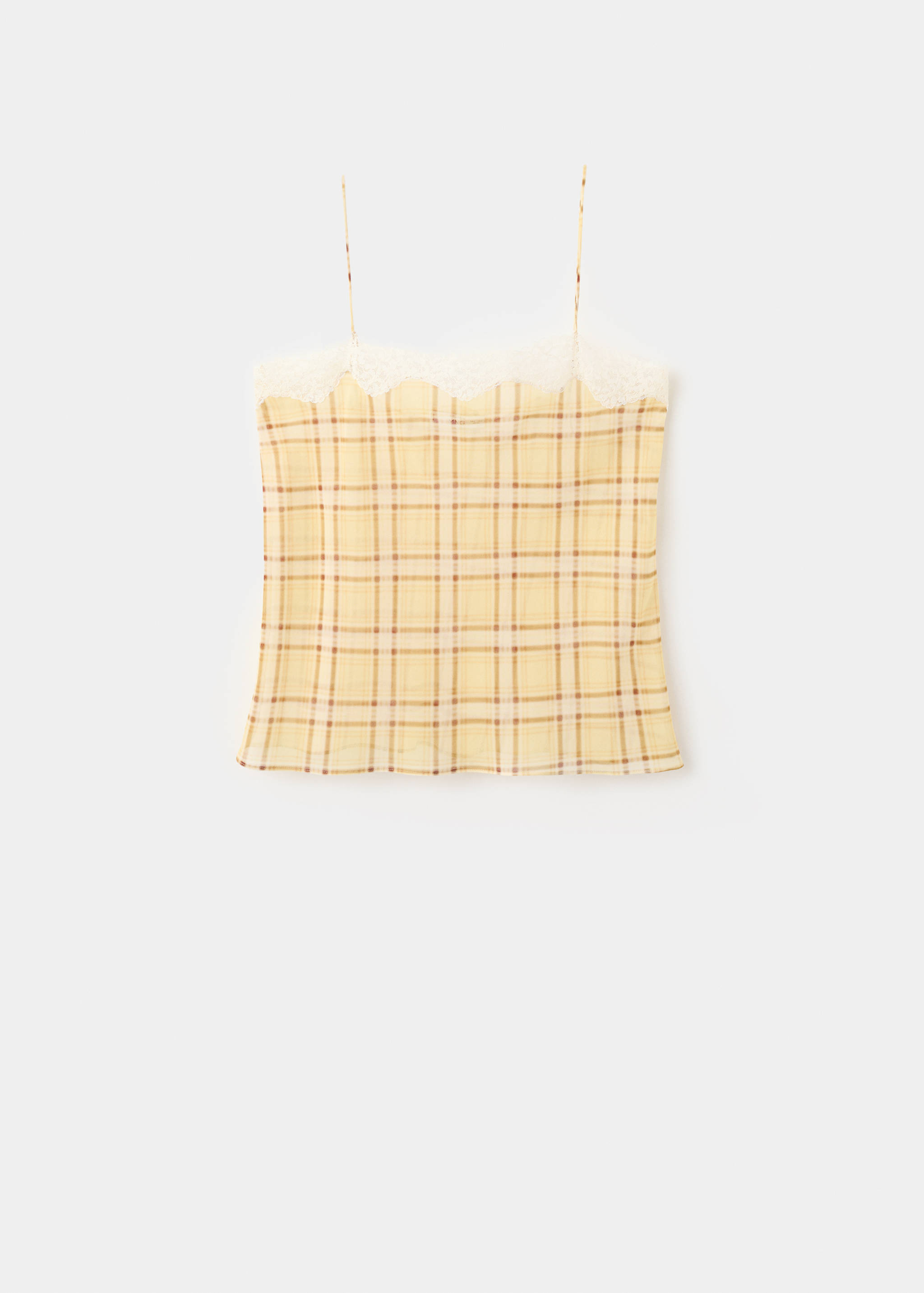 Cotton blend strap top - Article without model