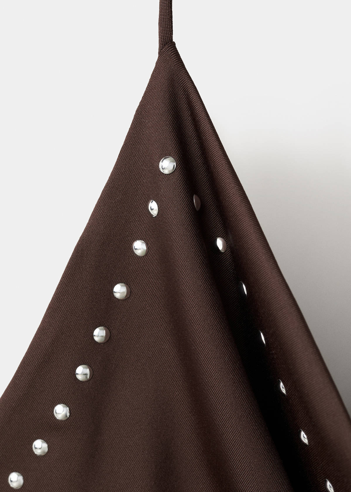 Studded halter top — Brown