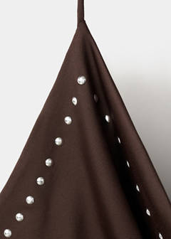 Studded halter top — Brown 6