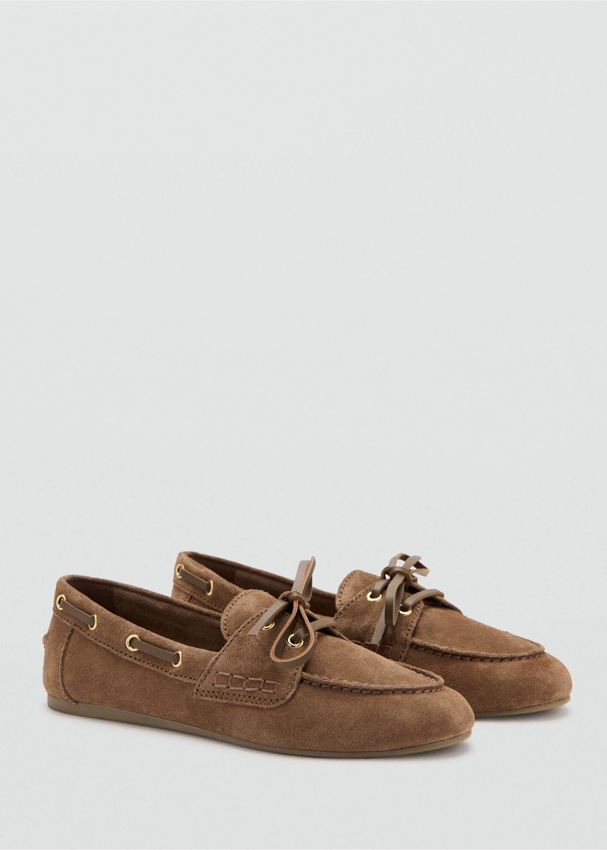 Suede boat shoe - Medium plane, Brown. Ref: 37051468-00.