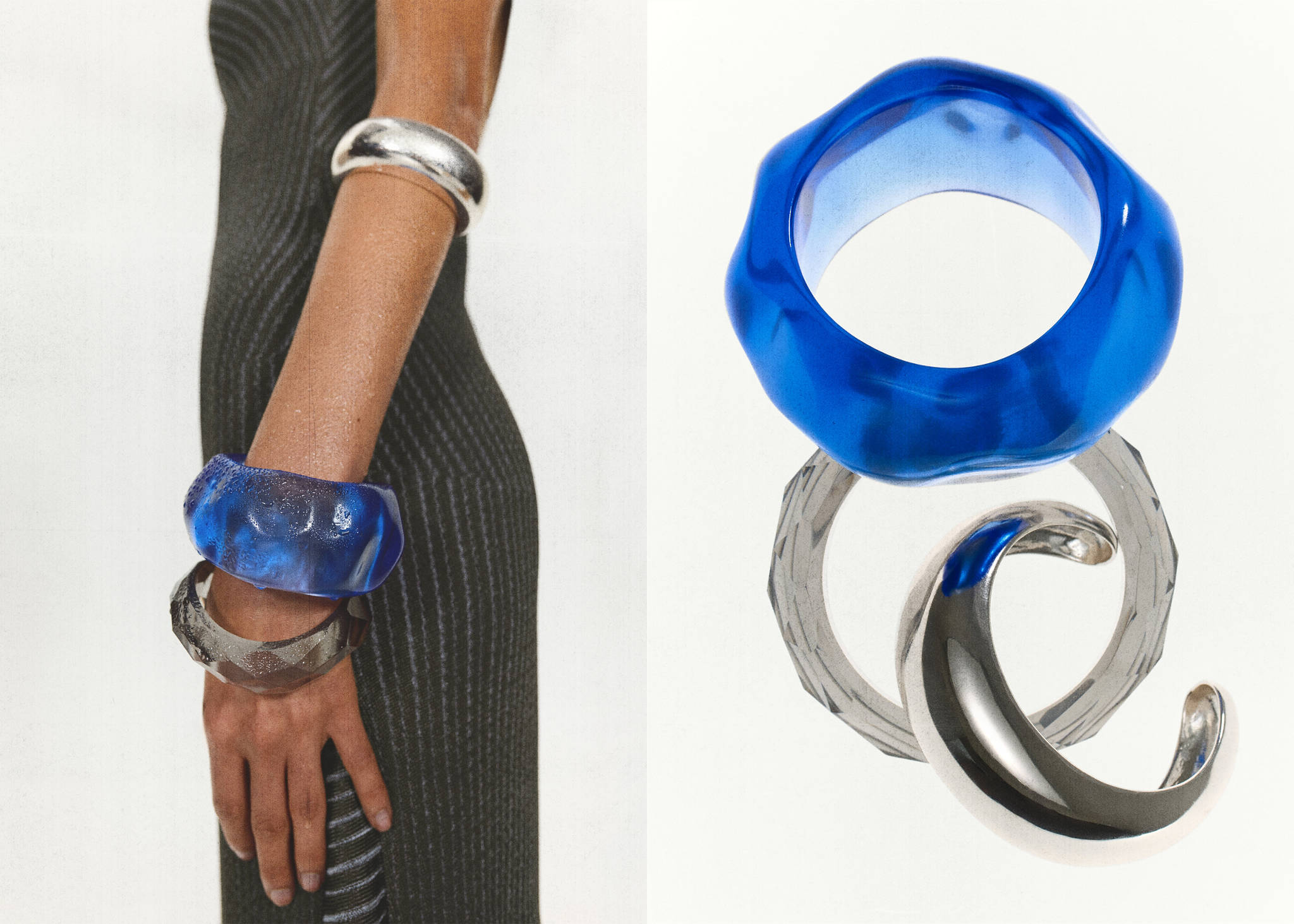 Pack of 3 mixed texture bracelets - Panoramic plane