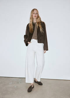 Balloon crop jeans — White 2