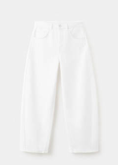 Balloon crop jeans — White 6