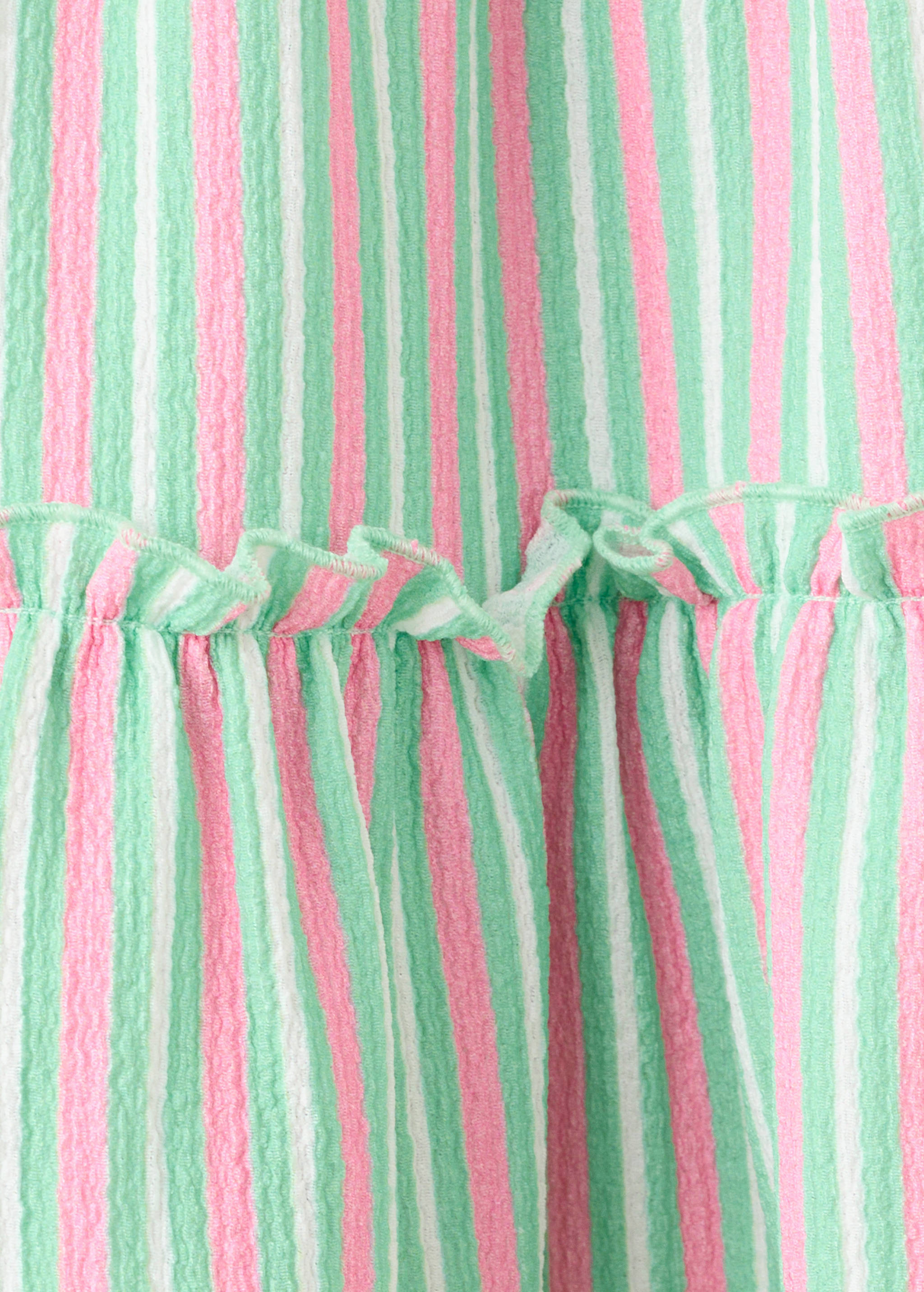 Striped skirt with combined patterns - Details of the article 0