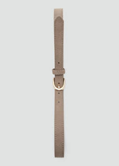 Suede leather belt — Medium Brown 4