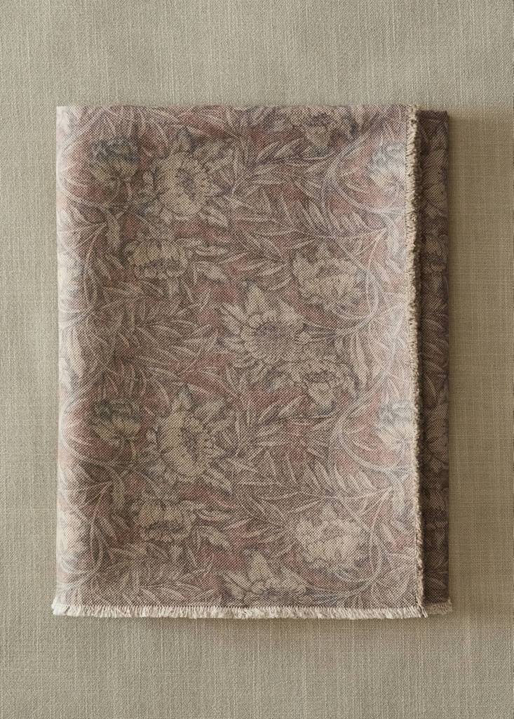 Printed cotton linen blanket — Pink