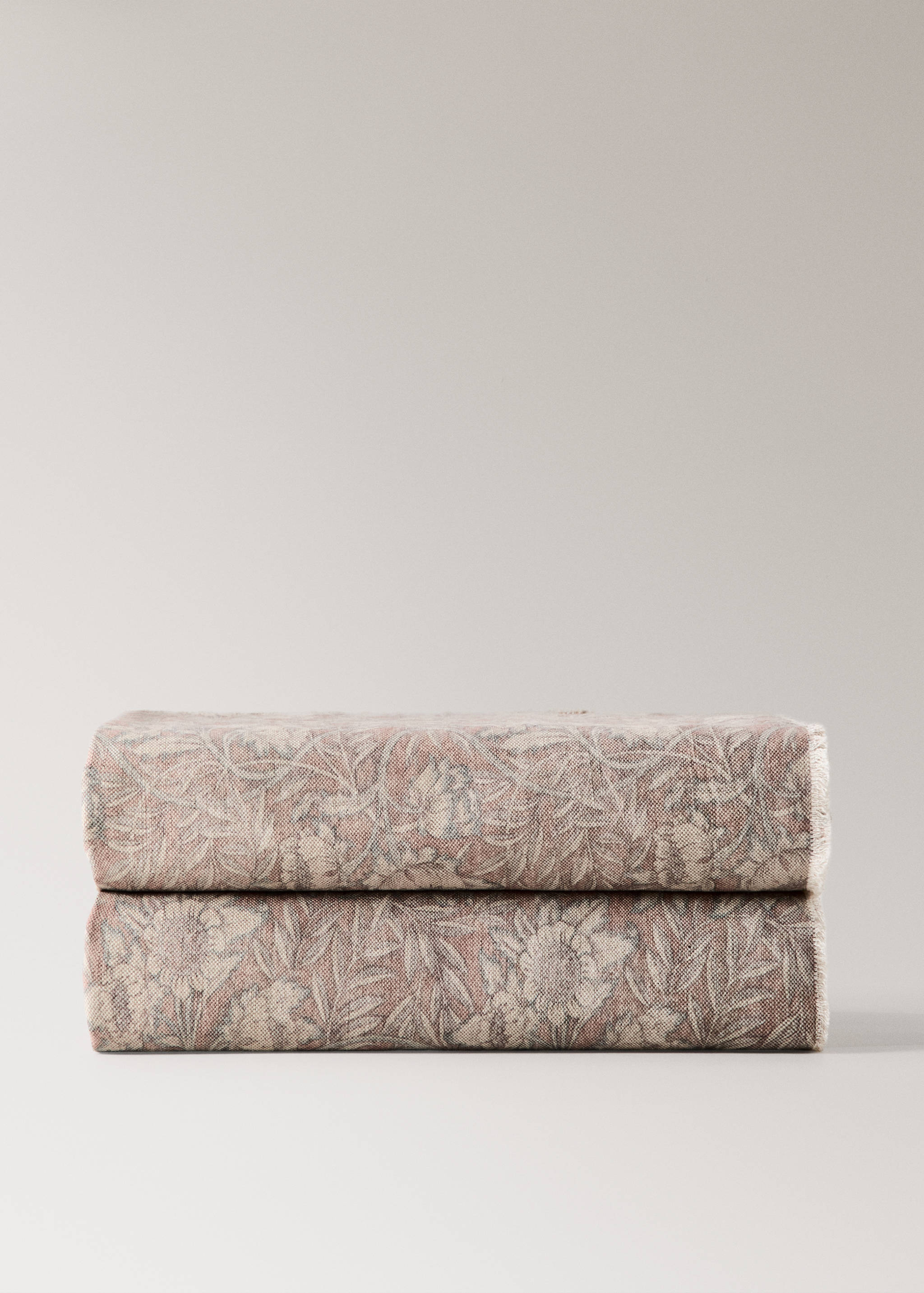 Printed cotton linen blanket - Article without model