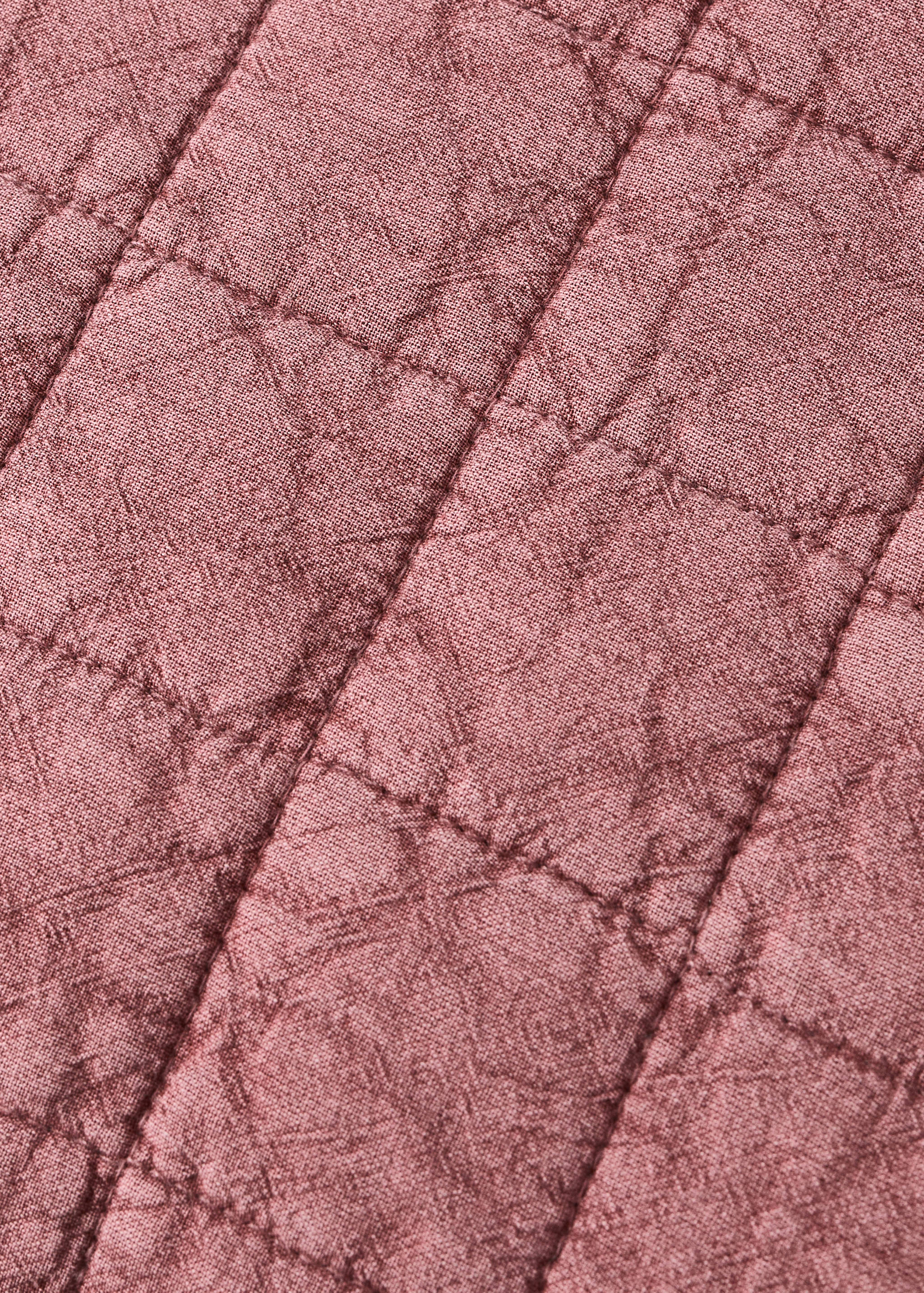 Children's cotton cushion cover with stitched check design - Details of the article 3