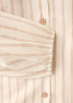 Striped pyjama T-shirt — Nude 2