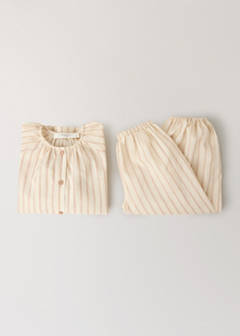 Striped pyjama T-shirt — Nude 3