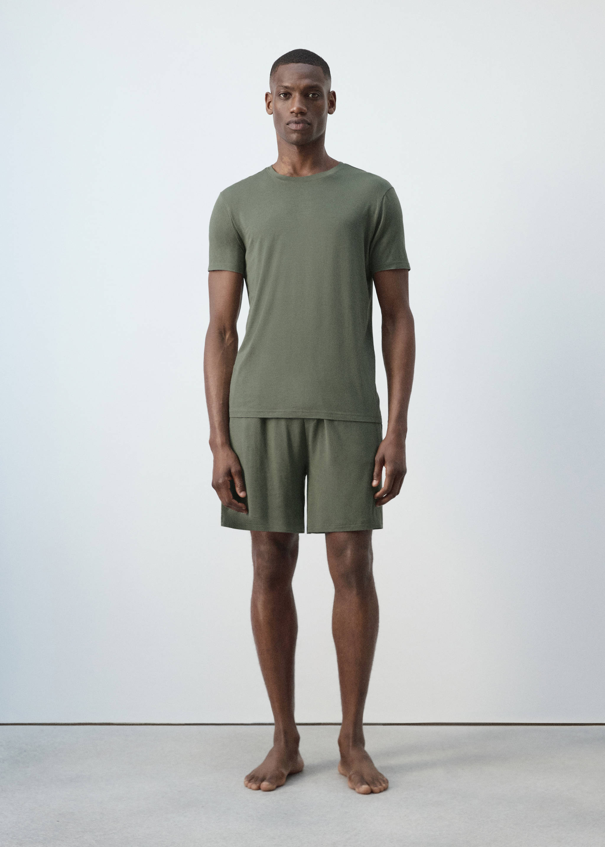 Elastic Bermuda pajama pack - General plane