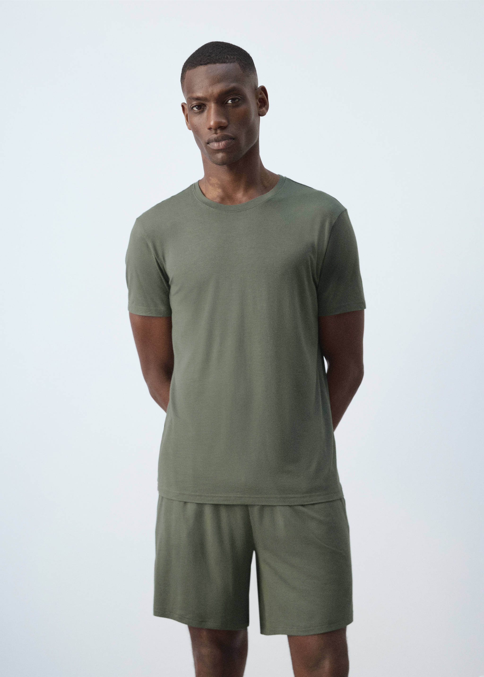 Elastic Bermuda pajama pack - Medium plane