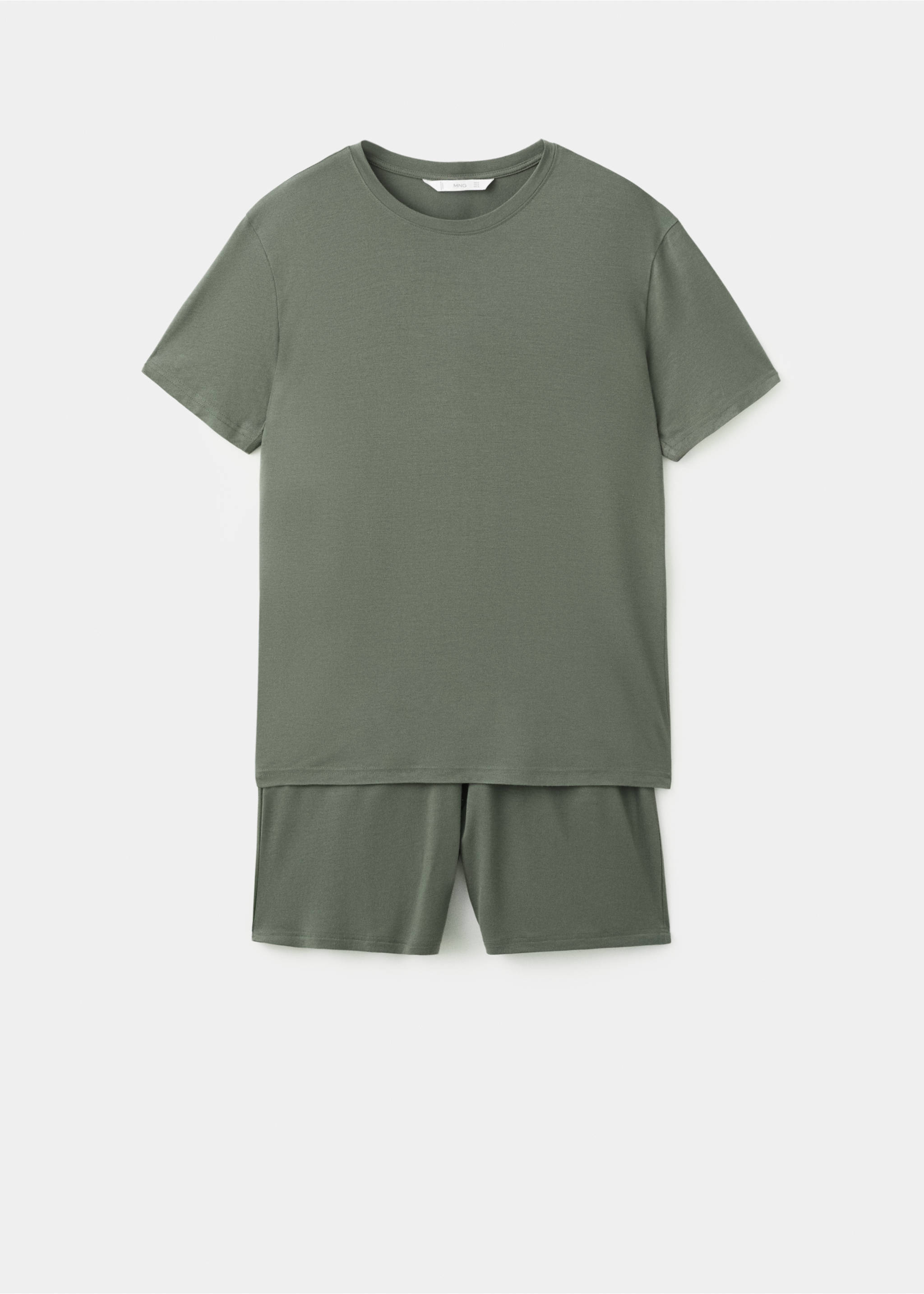 Elastic Bermuda pajama pack - Article without model, Khaki. Ref: 37051507-00.