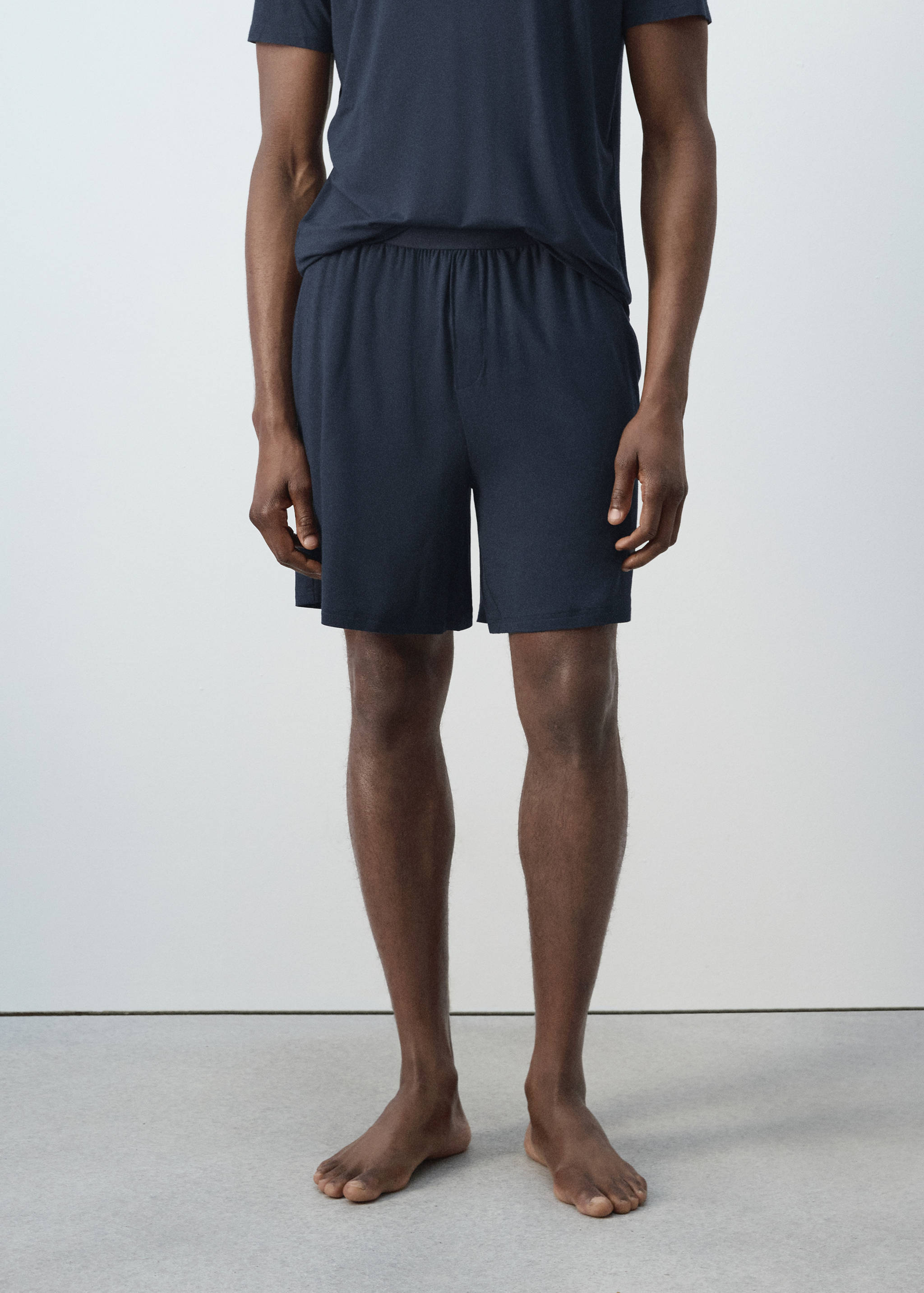Elastic waistband pyjama set - Details of the article 4
