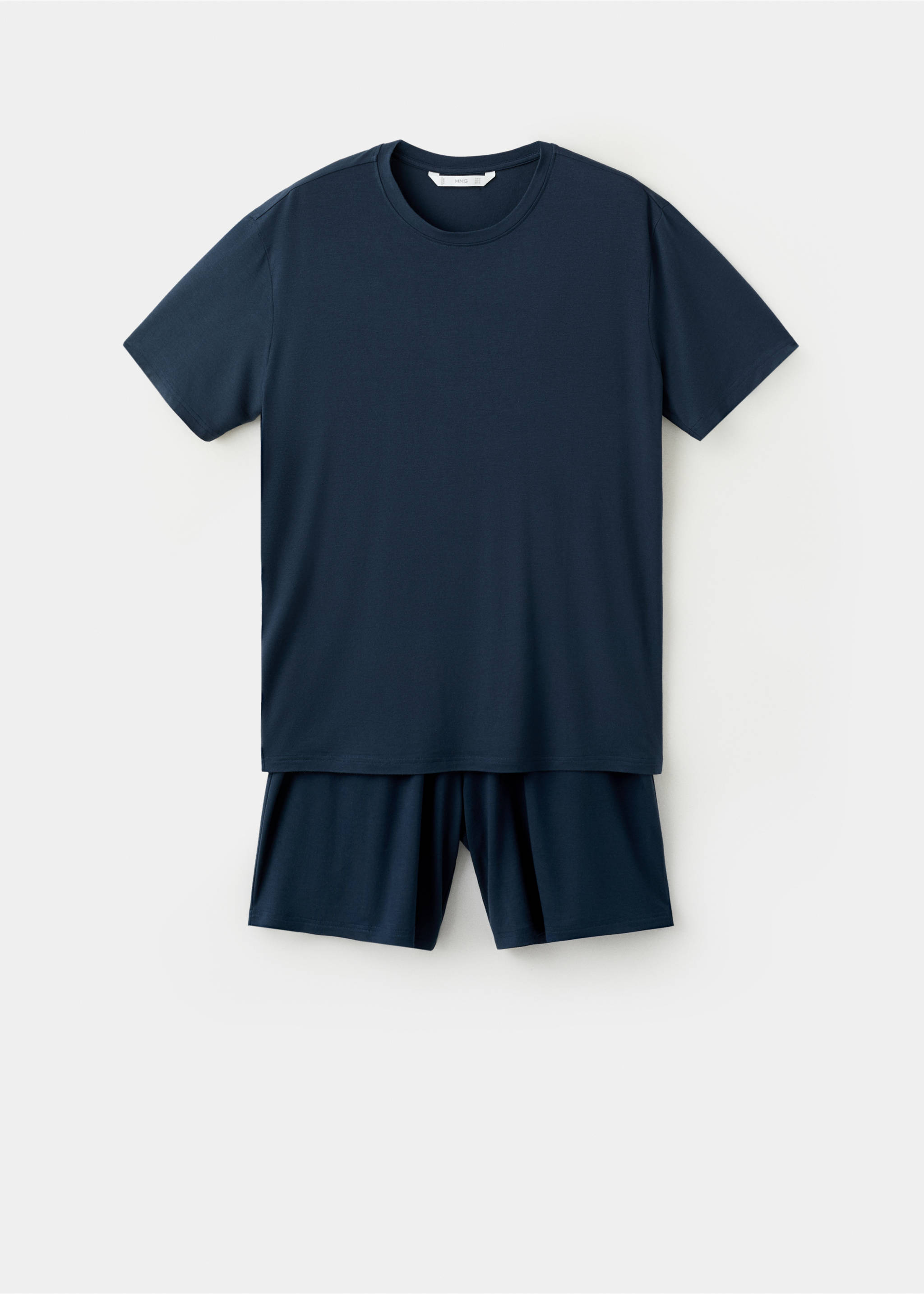 Elastic Bermuda pajama pack - Article without model, Navy. Ref: 37051507-00.