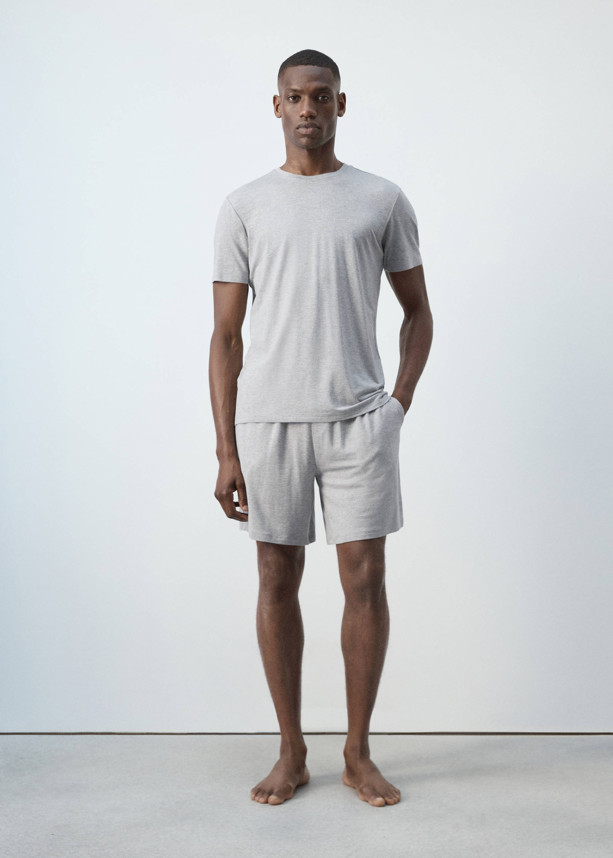 Elastic Bermuda pajama pack - General plane