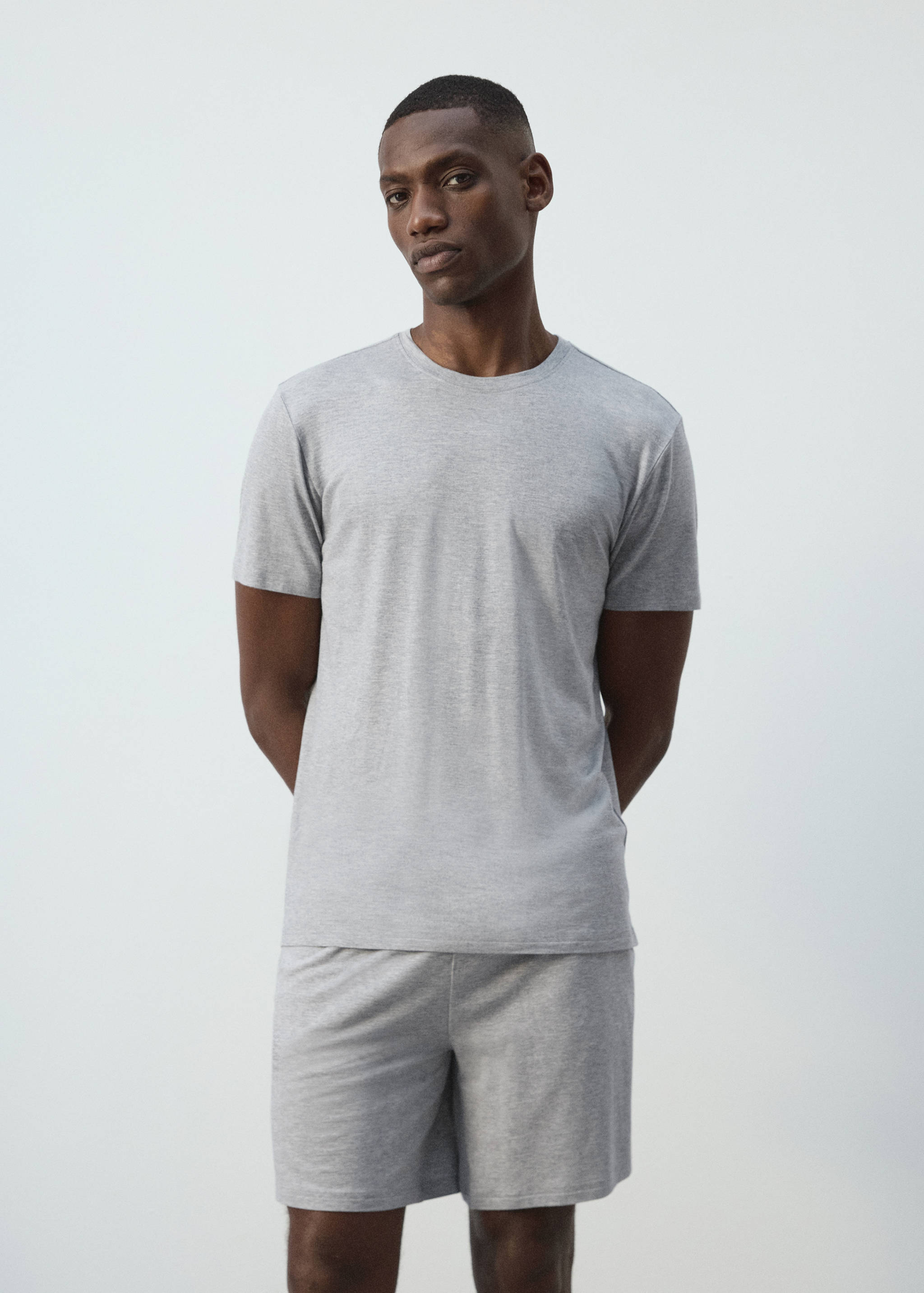Elastic Bermuda pajama pack - Medium plane