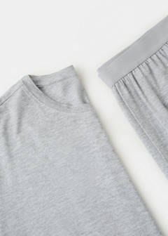 Elastic waistband pyjama set — Grey 6