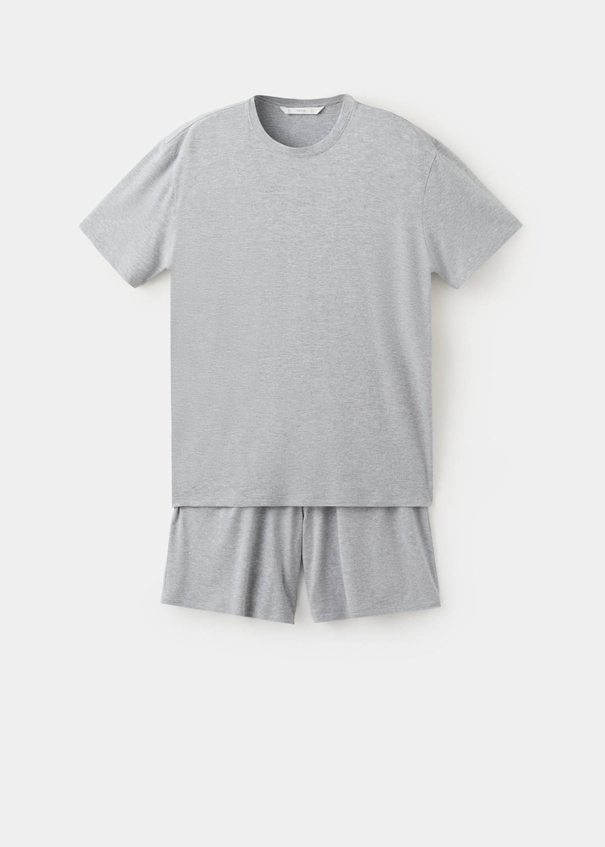 Elastic waistband pyjama set — Grey