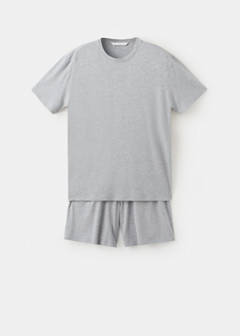 Elastic waistband pyjama set — Grey 2