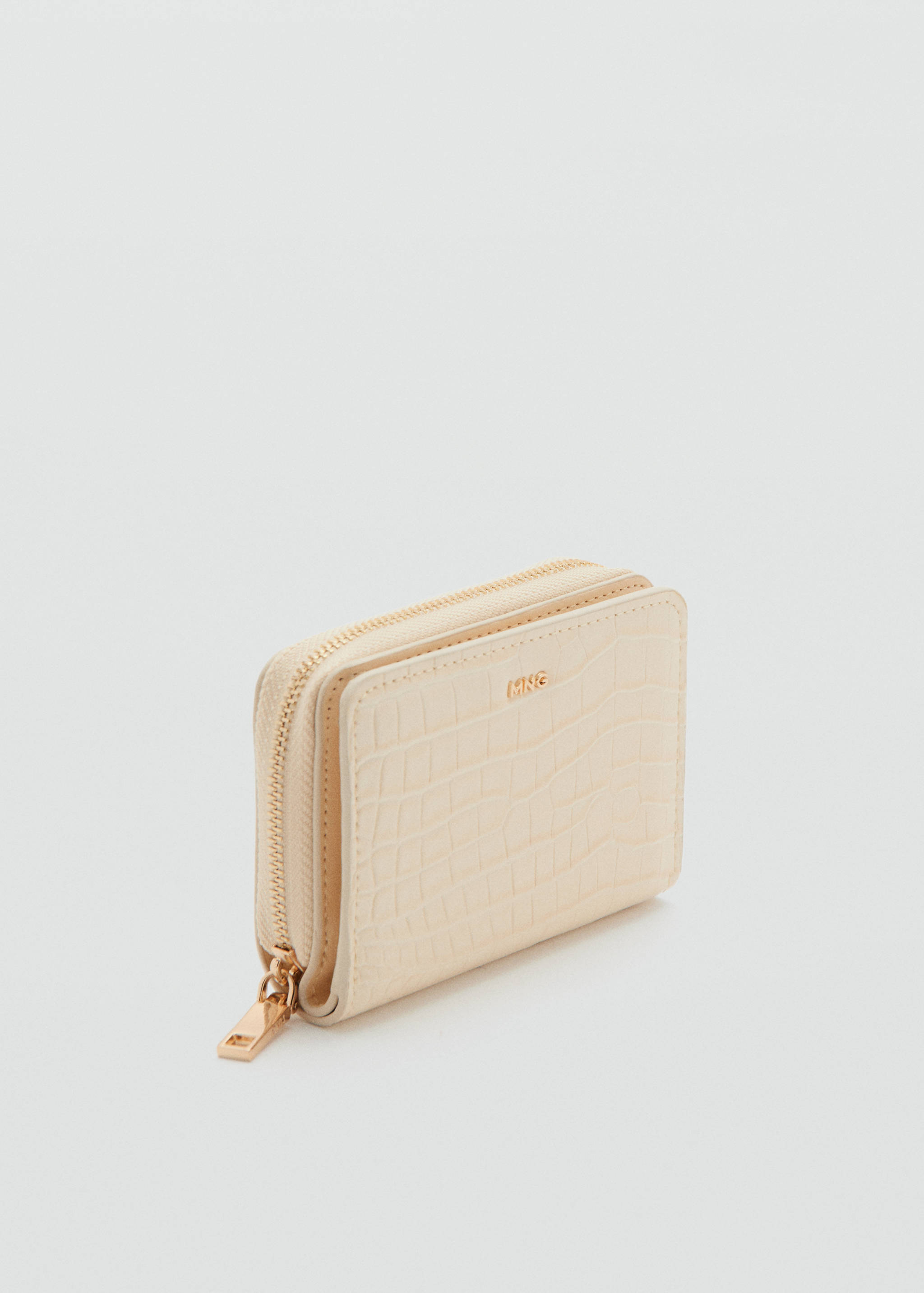 Small wallet with croc effect - Medium plane