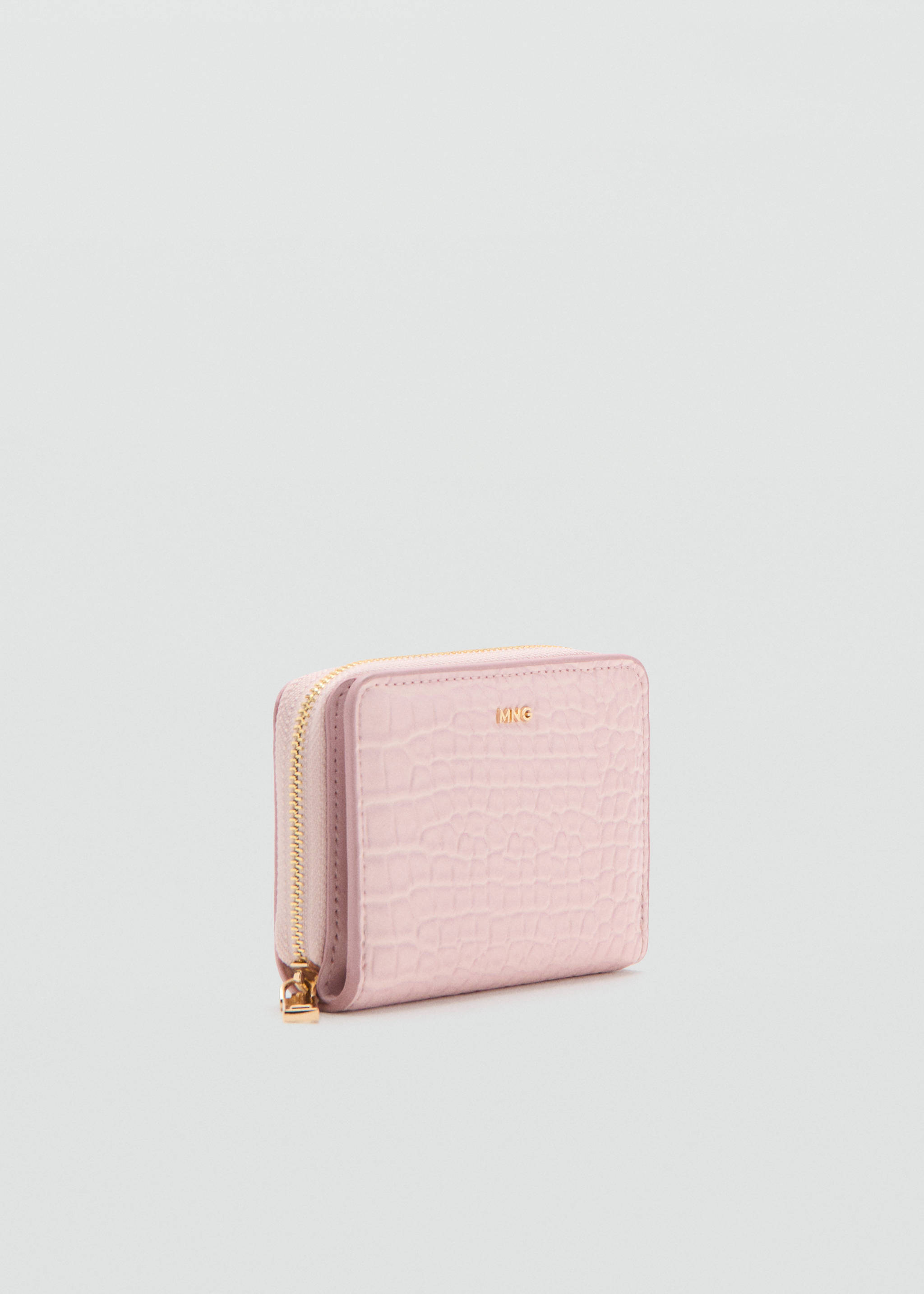 Small wallet with croc effect - Medium plane