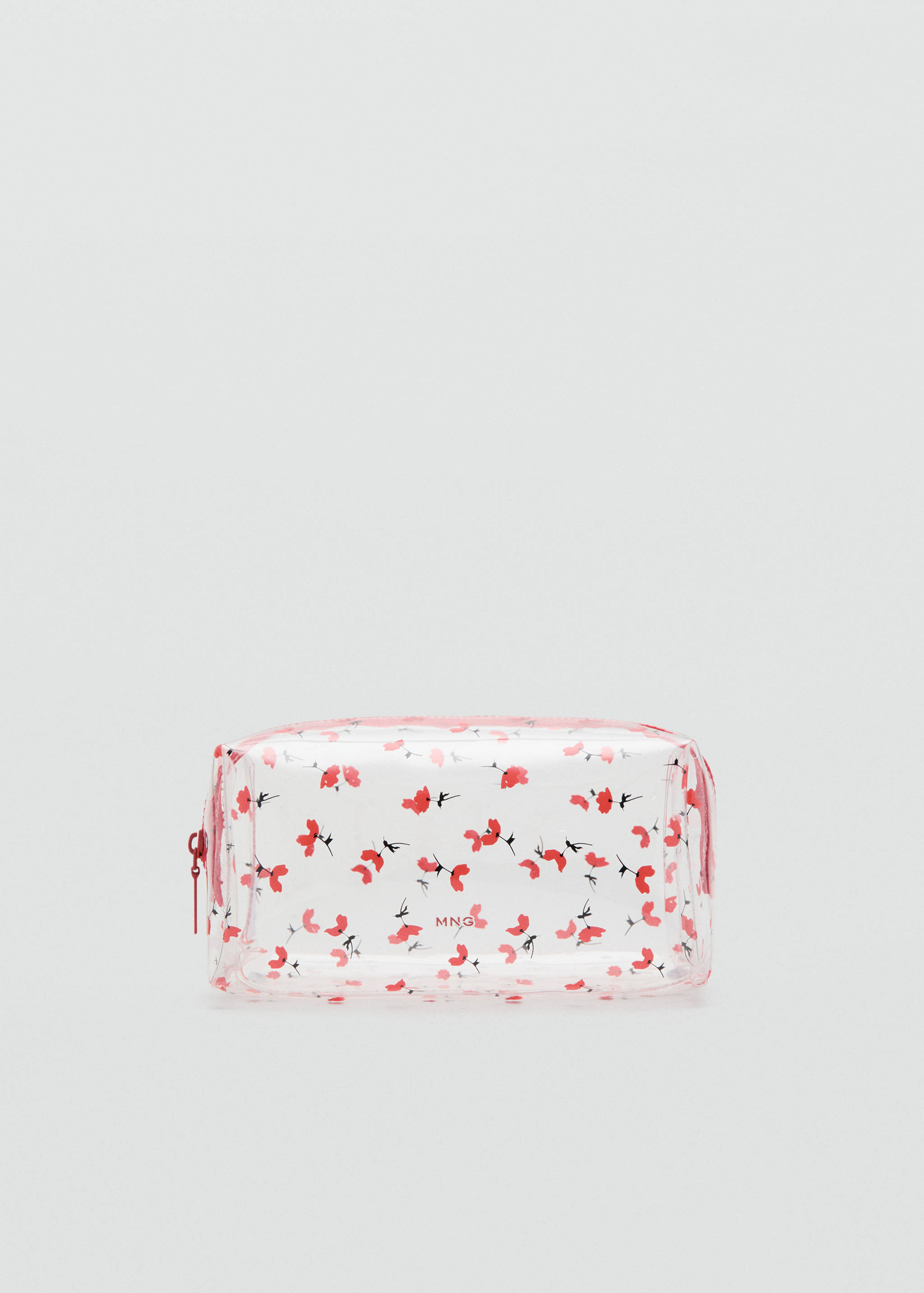 Trousse de maquillage transparente à fleurs - Article sans modèle