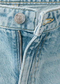 Wide leg stitched jeans — Medium Vintage Blue 5