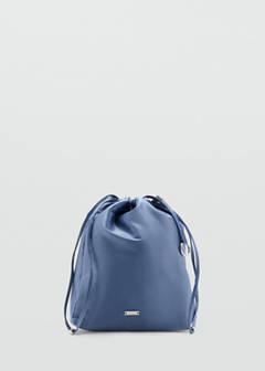 Satin cord pouch — Blue 1