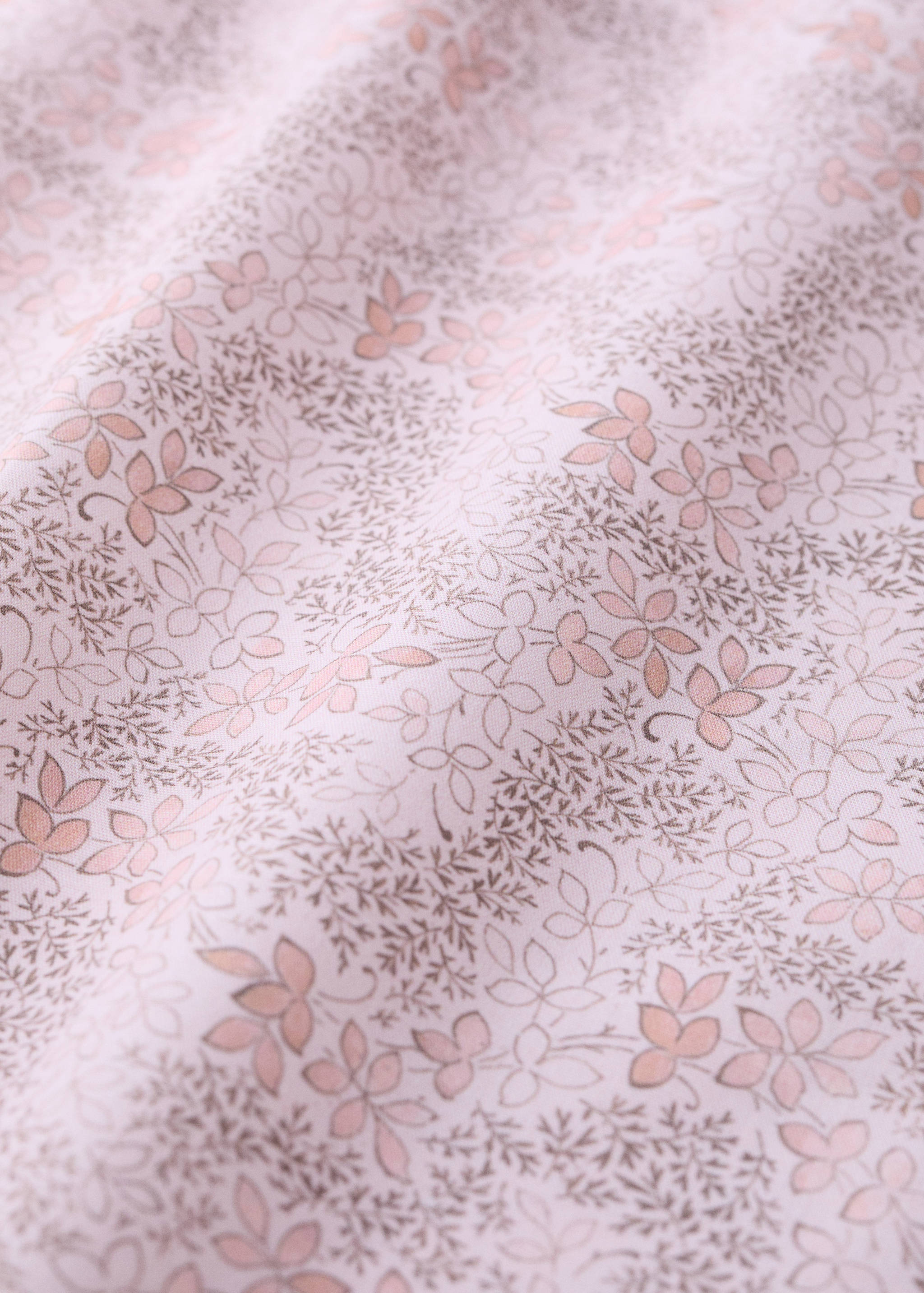 Printed floral percale cotton duvet cover for a 90 cm bed - Details of the article 2