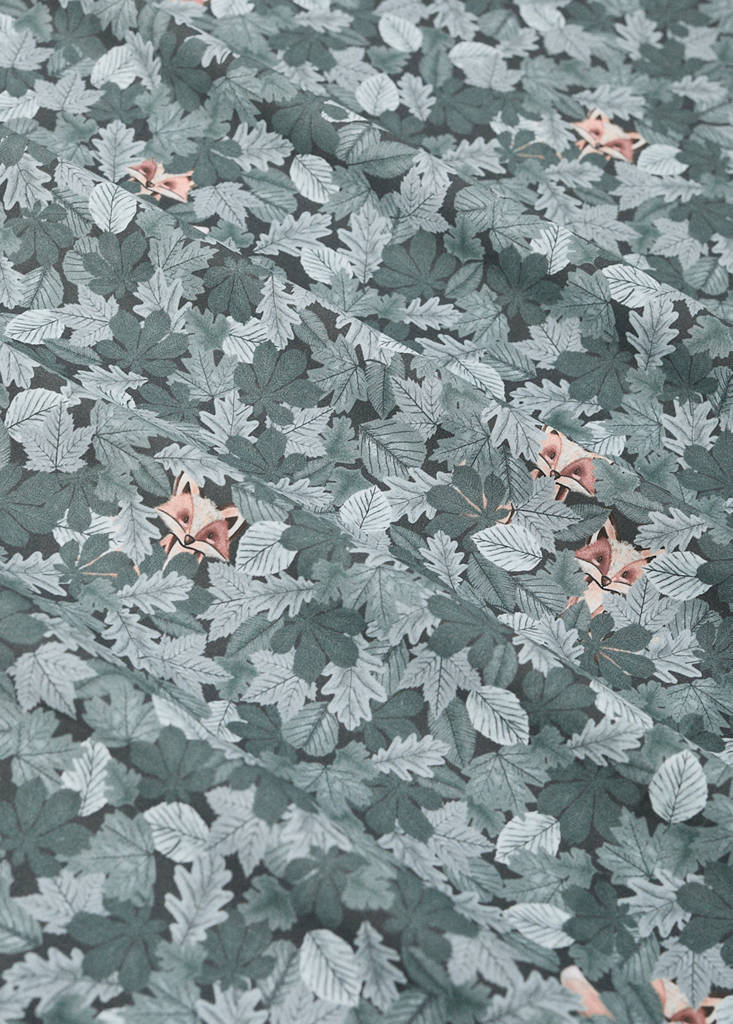 Percale cotton duvet cover 100 x 120 cm — Pastel Green