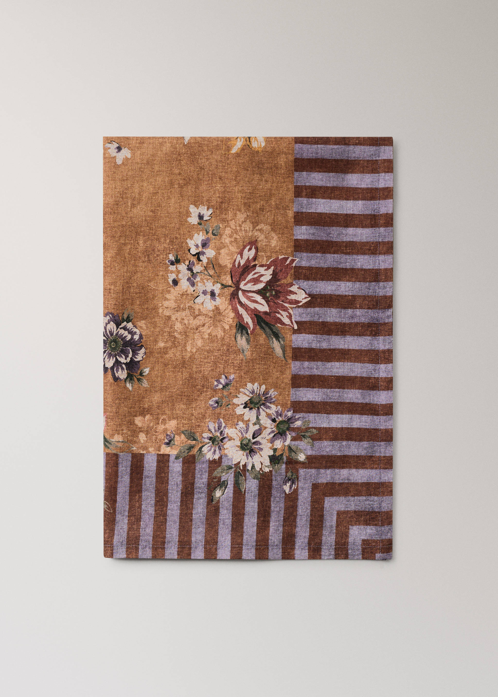 Mantel mezcla algodón y lino estampado 6 a 8 comensales - Artículo sin modelo