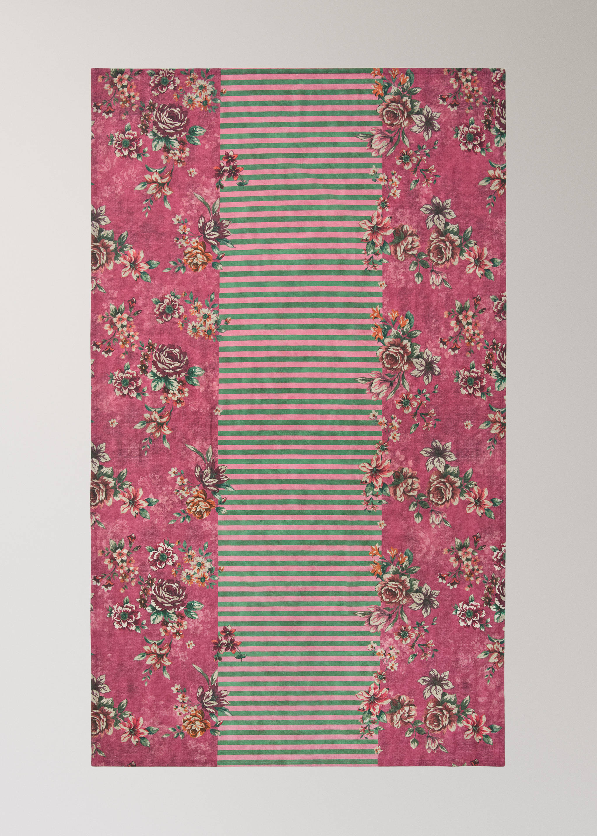 Mantel mezcla algodón y lino estampado 6 a 8 comensales - Detalle del artículo 3