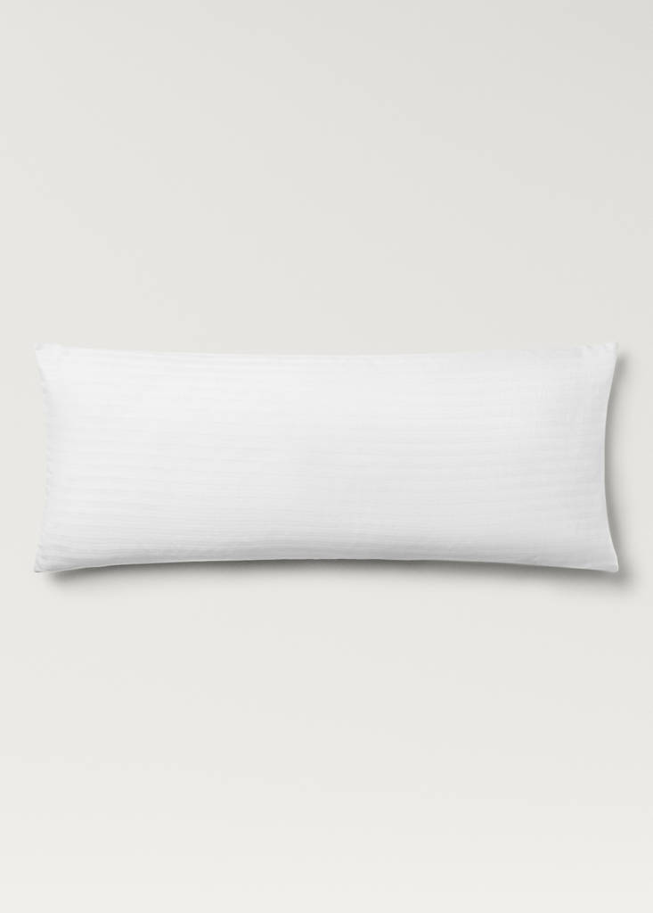 Protector almohada algodón rayas 40x90 cm — White
