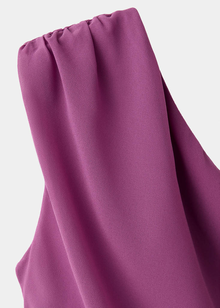 Asymmetric side ruched dress - thumbnail 6