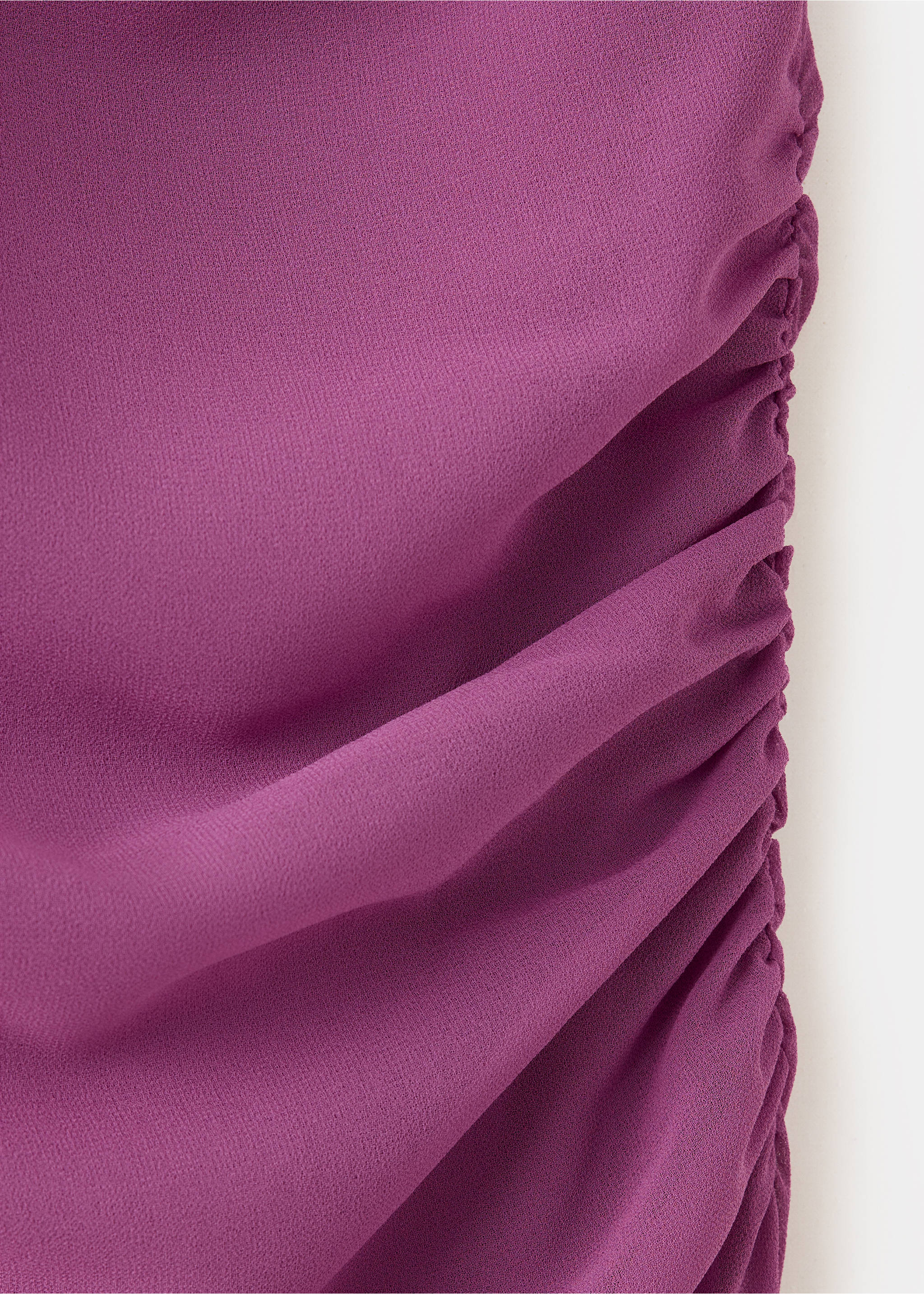 Robe asymétrique froncée latérale - Détail de l'article 0, Rose. Ref: 37051537-00.