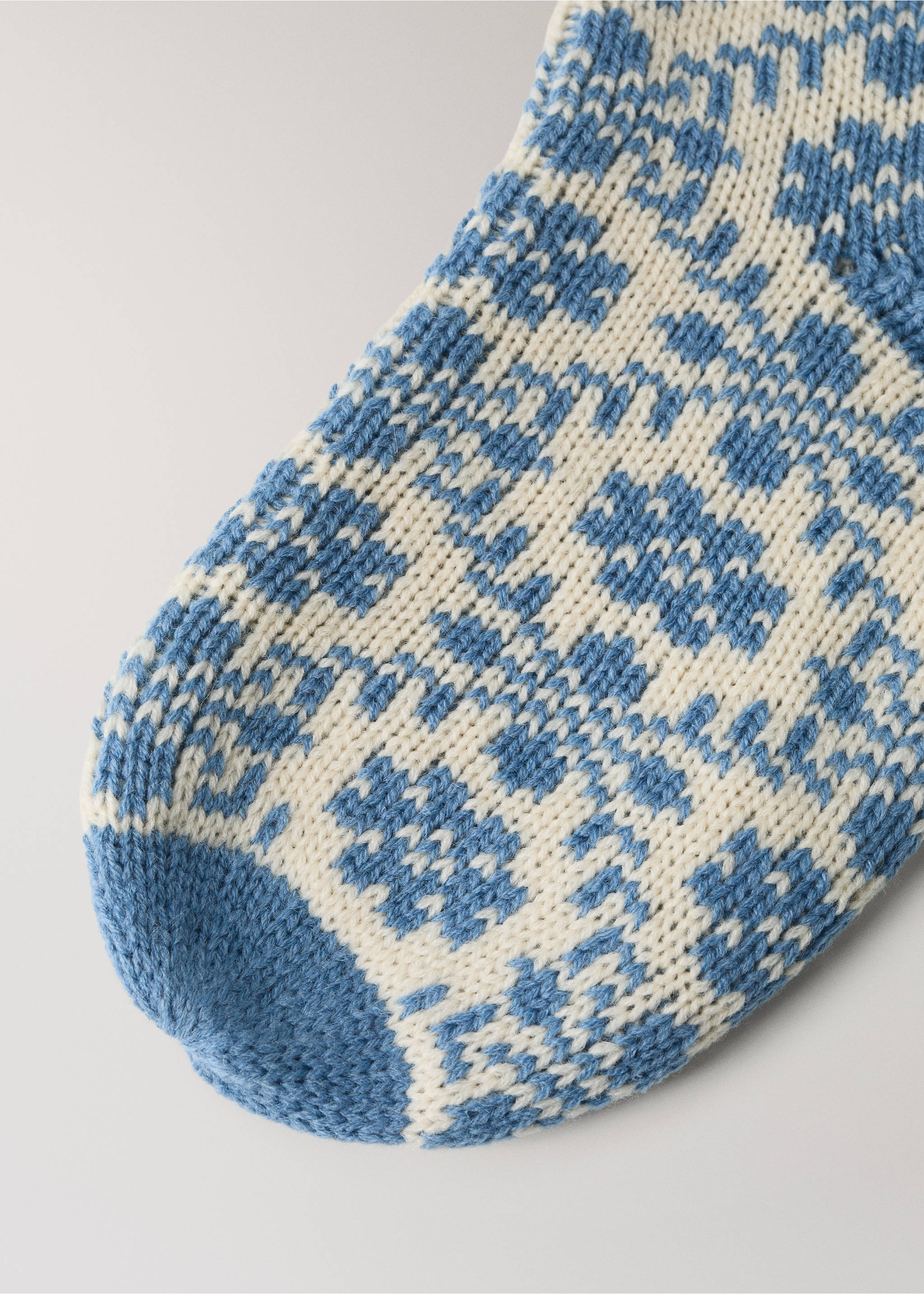 Weihnachtsdekor jacquard - Detail des Artikels 2, Blau. Ref: 37051539-00.