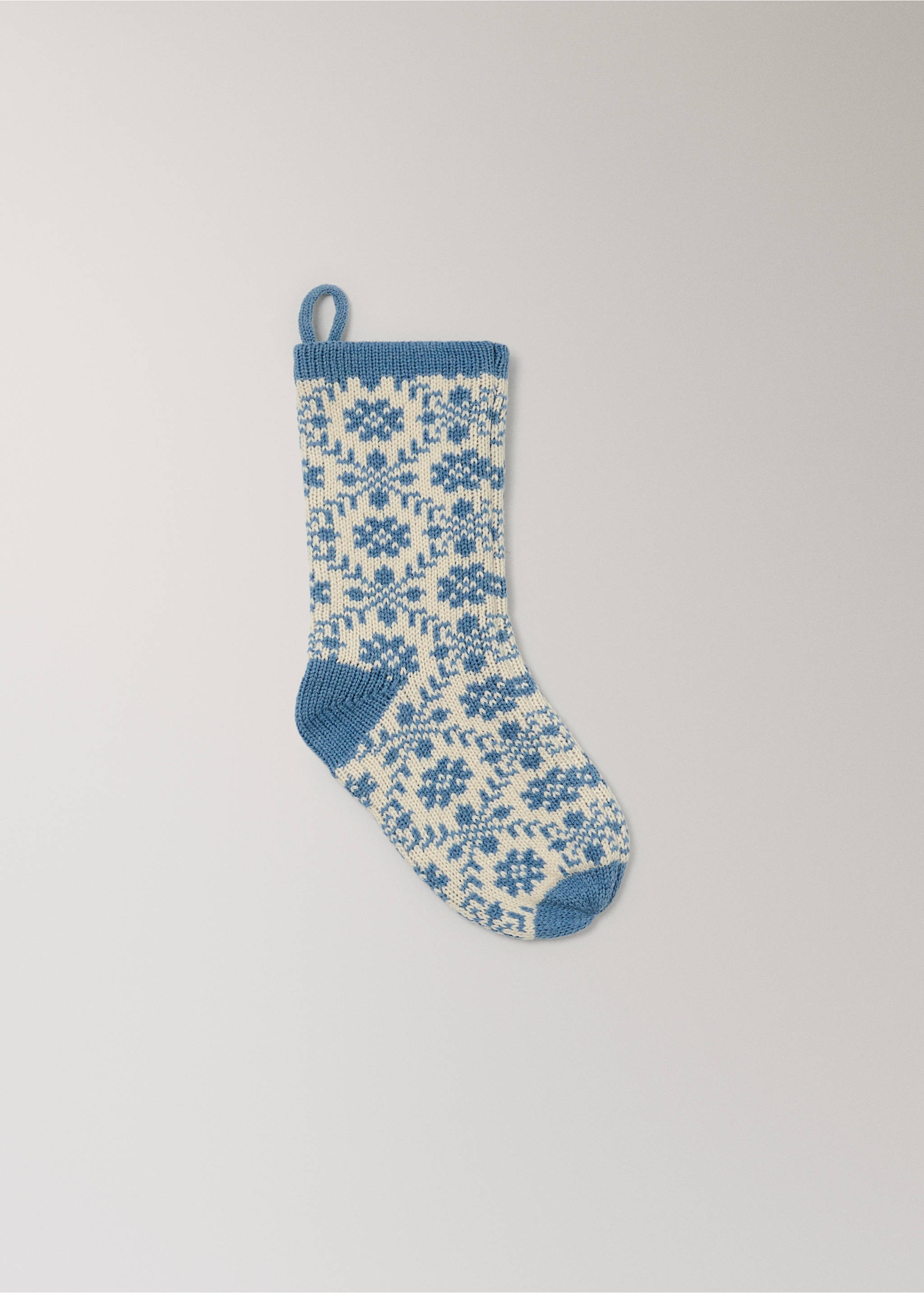 Weihnachtsdekor jacquard - Artikel ohne Model, Blau. Ref: 37051539-00.