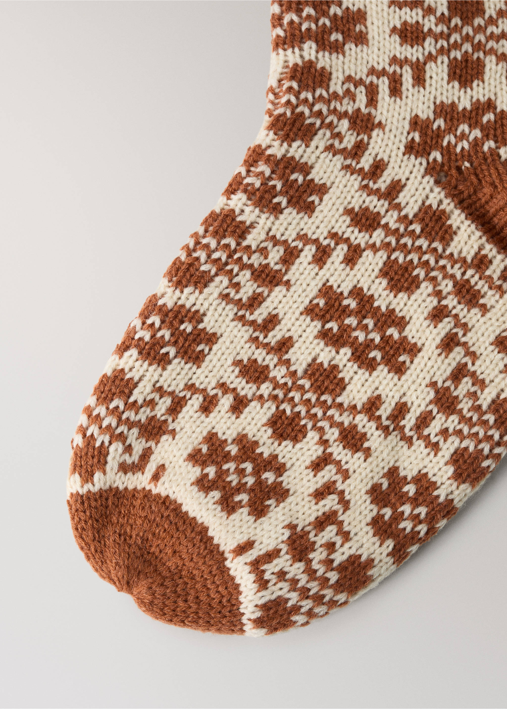 Weihnachtsdekor jacquard - Detail des Artikels 2, Rotbraun. Ref: 37051539-00.