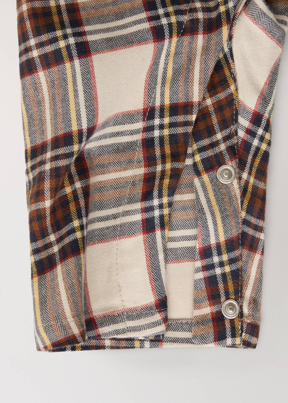 Two-piece cotton checked pyjama set — Red