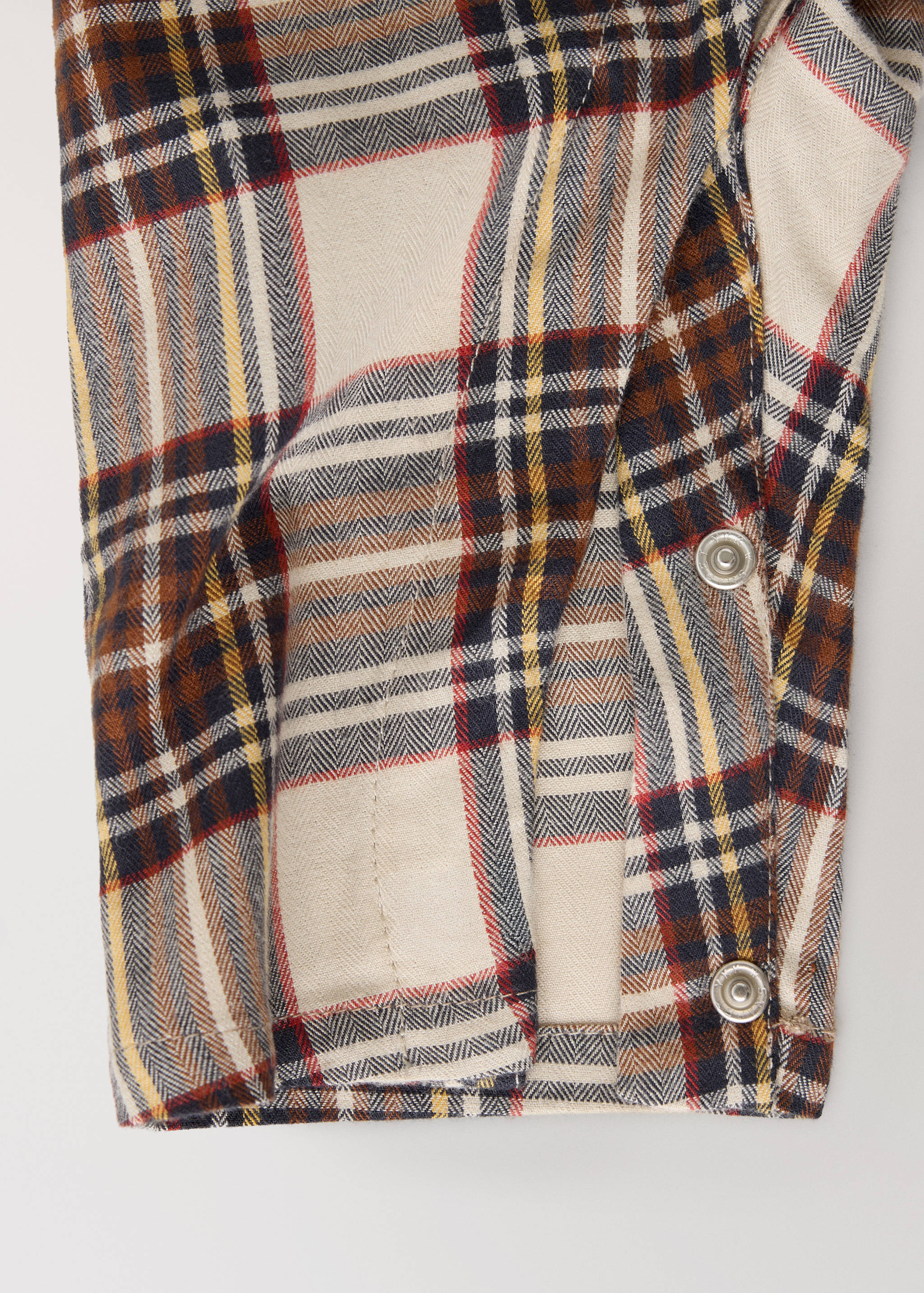 Two-piece cotton checked pyjama set - Details of the article 2