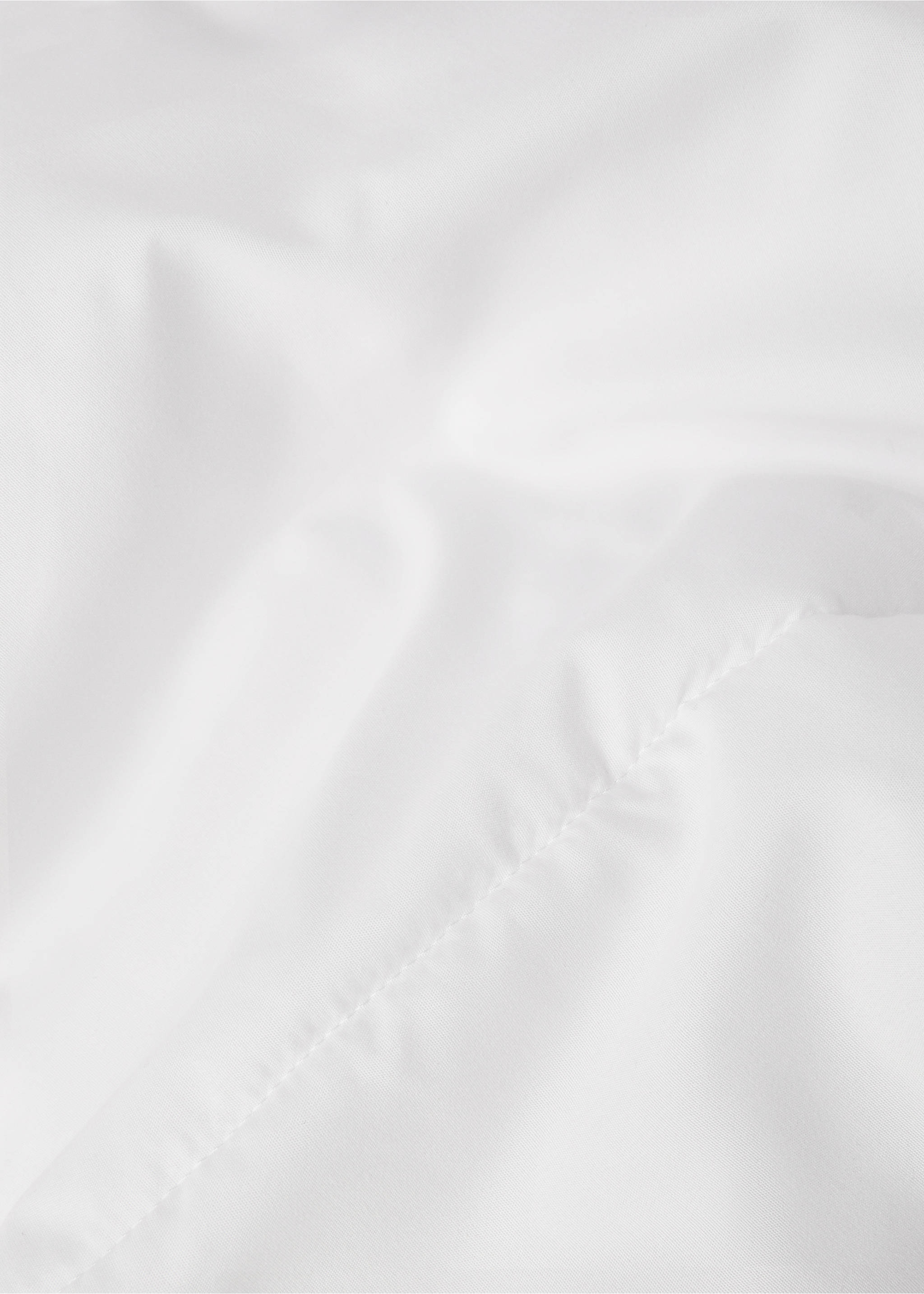 Microfiber crib duvet insert 125 g/m² 100x120 cm - Details of the article 2, White. Ref: 37051548-00.